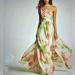 Floral One-Shoulder Dress